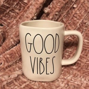 Rae Dunn mug GOOD VIBES
